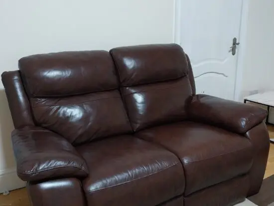 Brown Leather Recliner Sofa Set