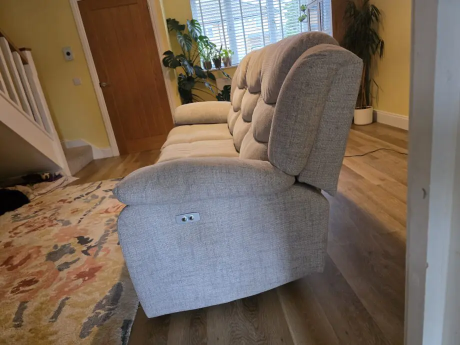 Marlow, 3 Seater Electric Recliner Sofa | Keswick Dove Fabric