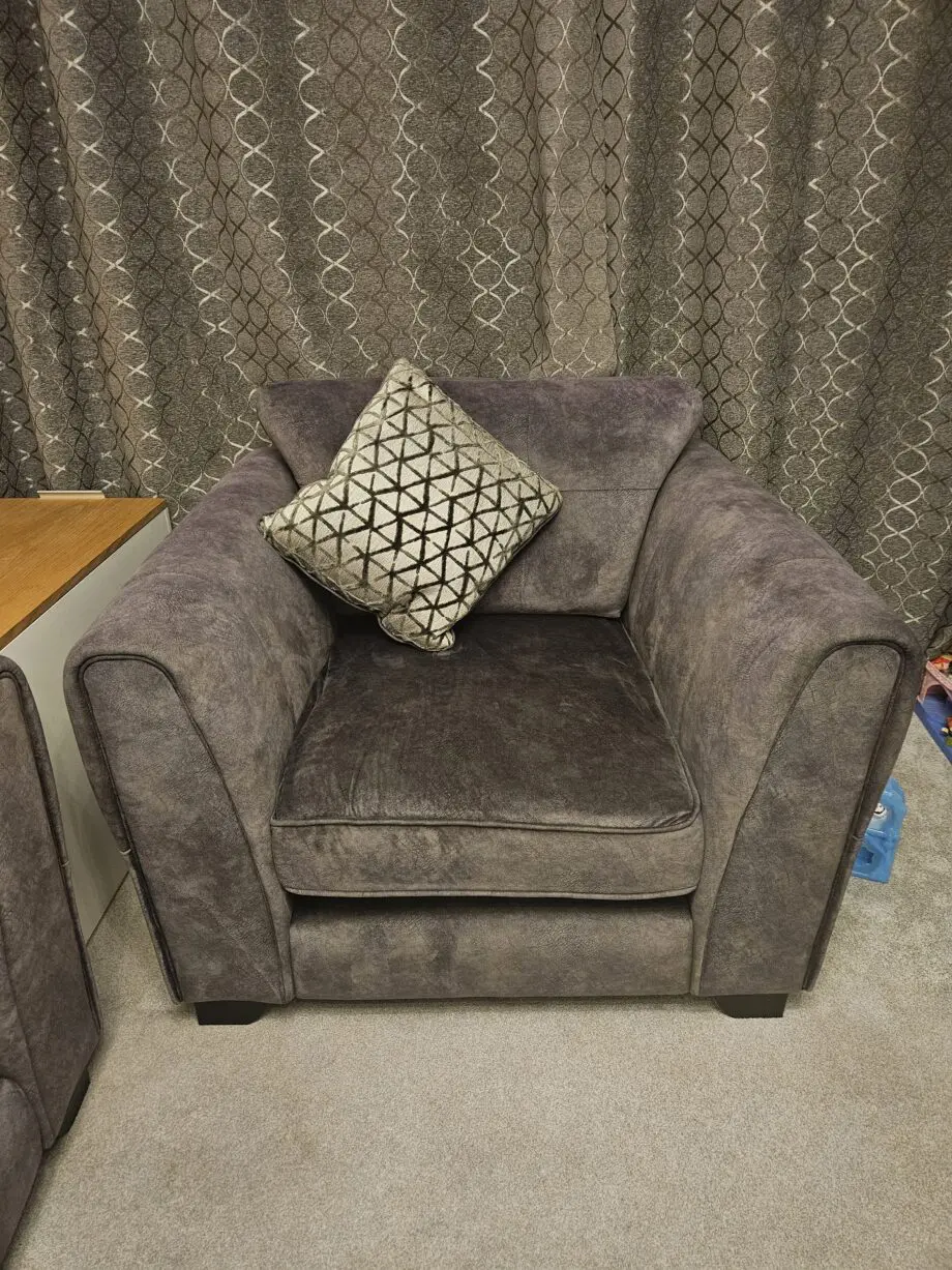 Furniture Village, Grey, Maria, 3 peice sofa set