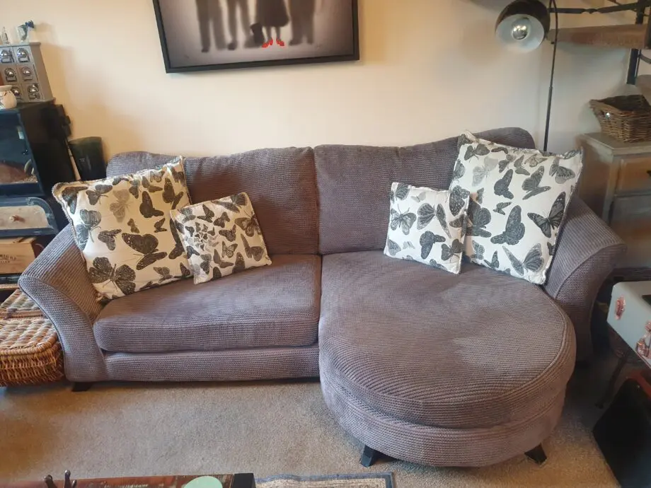 Gray 3 seater sofa