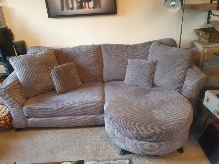 Gray 3 seater sofa