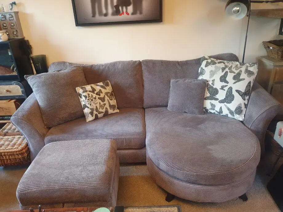 Gray 3 seater sofa