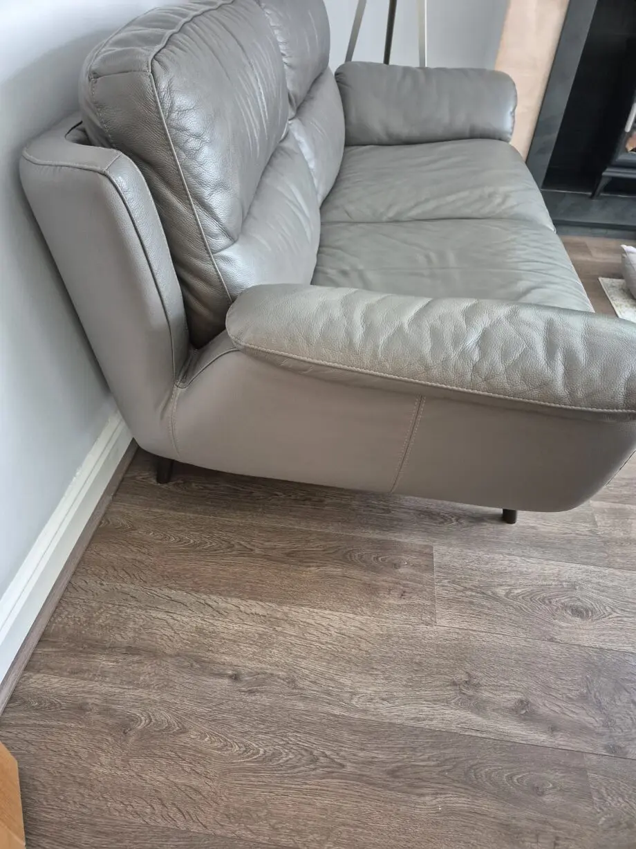 DFS 3 seater. 2 seater & footstool