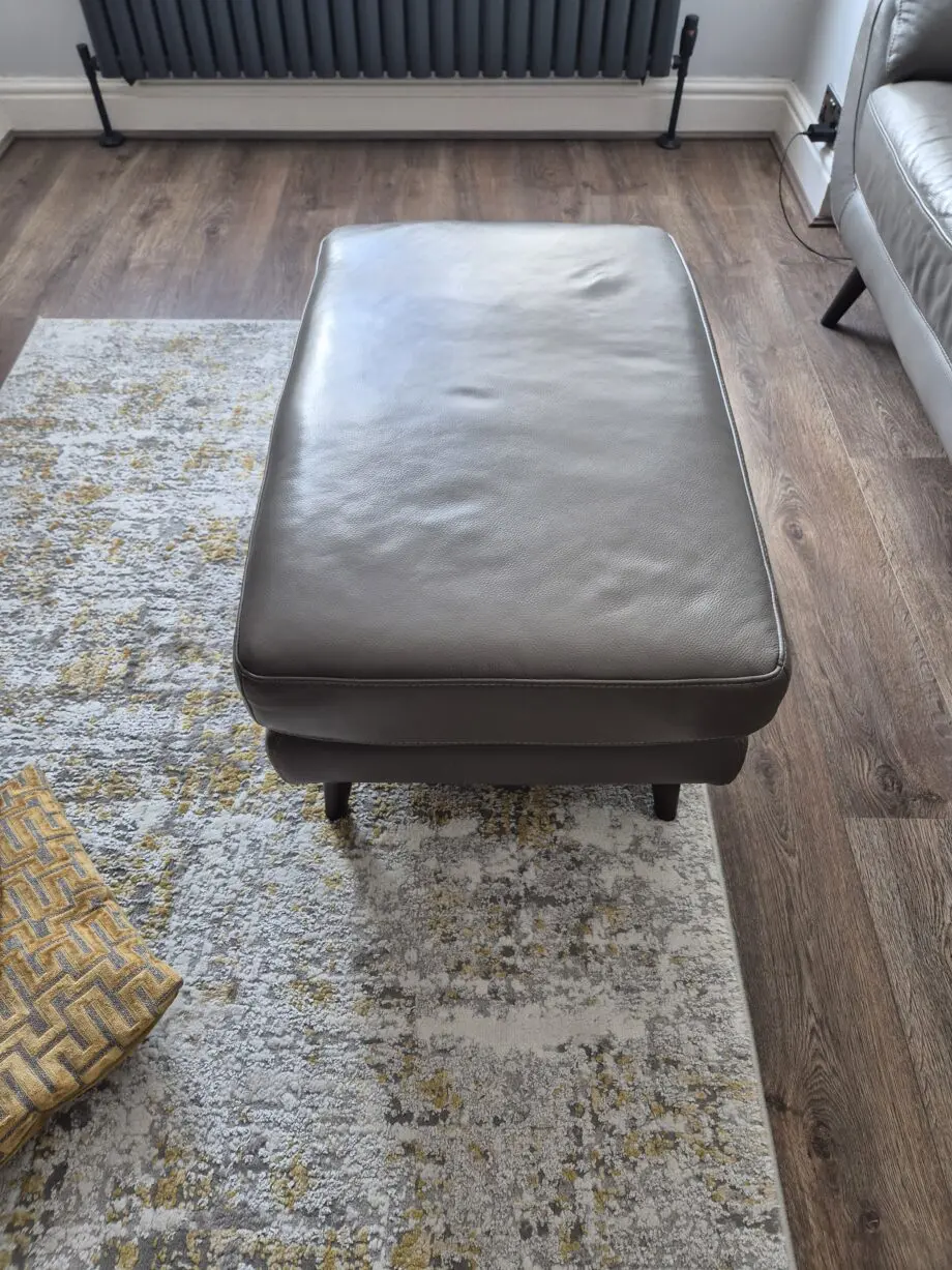 DFS 3 seater. 2 seater & footstool
