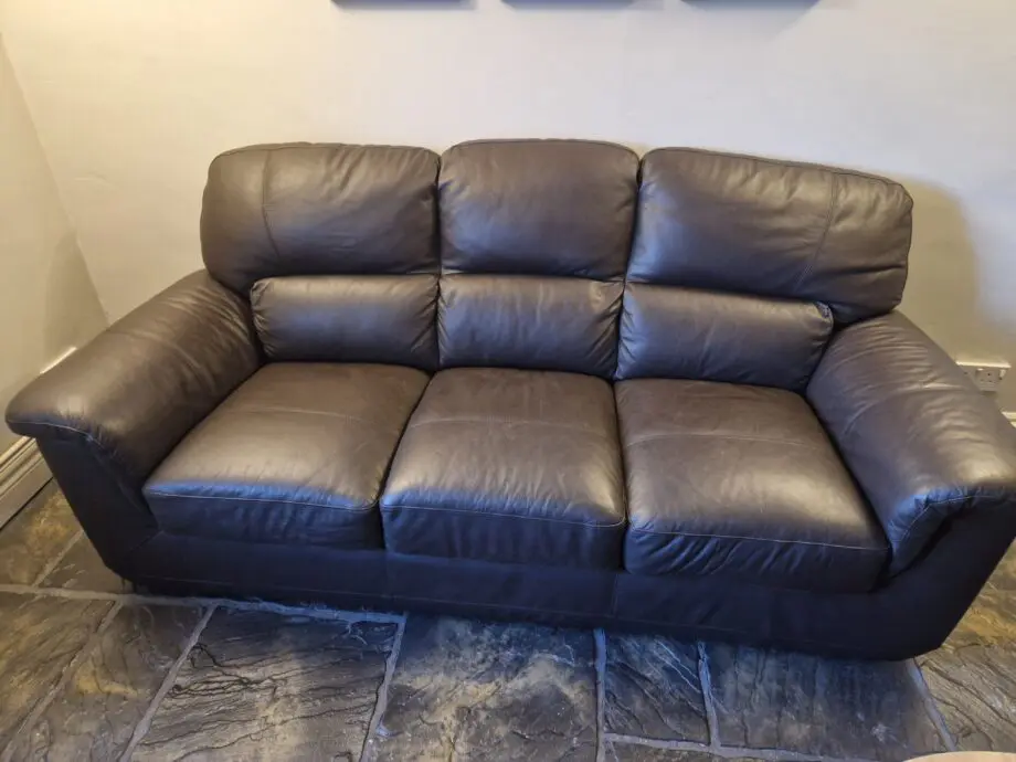 3 seat leather sofa