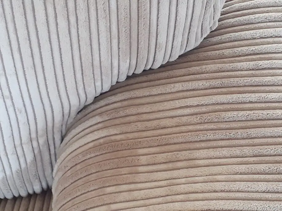 ScS Corduroy brown-beige 2-seater sofa, hardly used