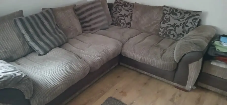 brown corner sofa