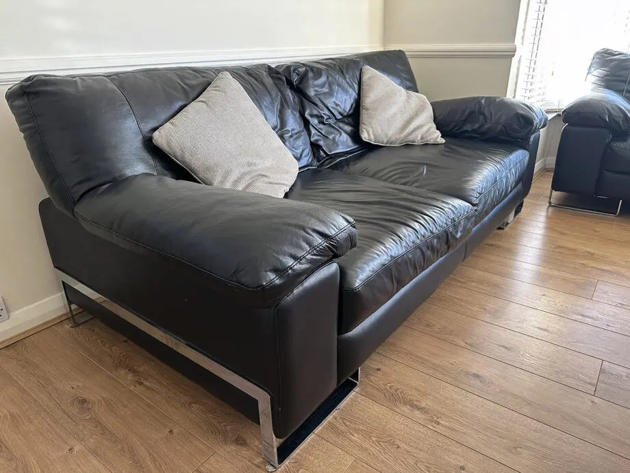 Dark Brown Modern Sofa Set