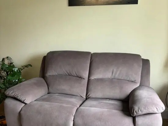 SCS brown 2 seater sofa