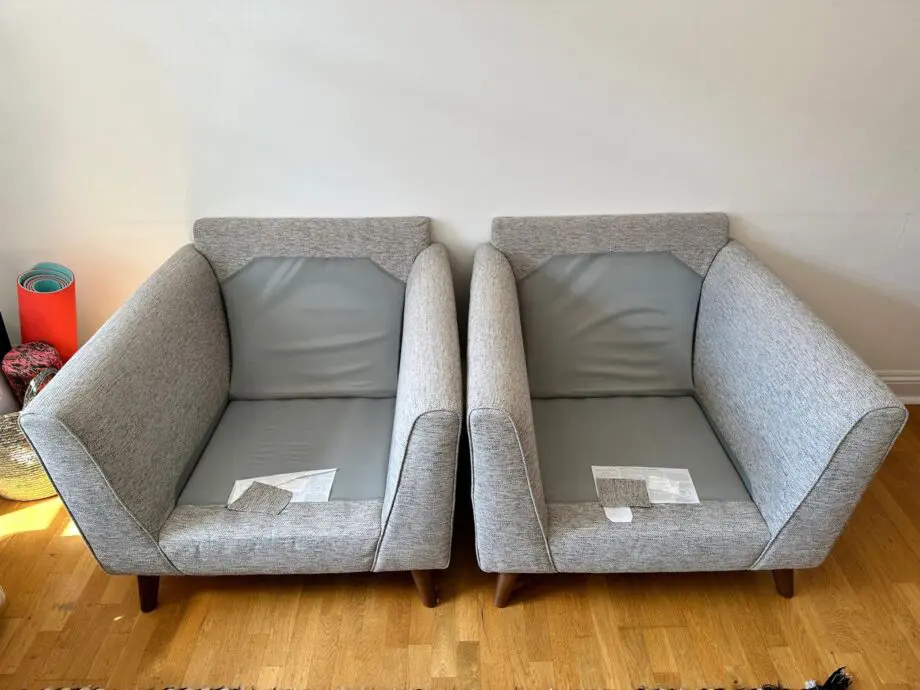 2x Single-seater M&S Rupert Armchairs in grey