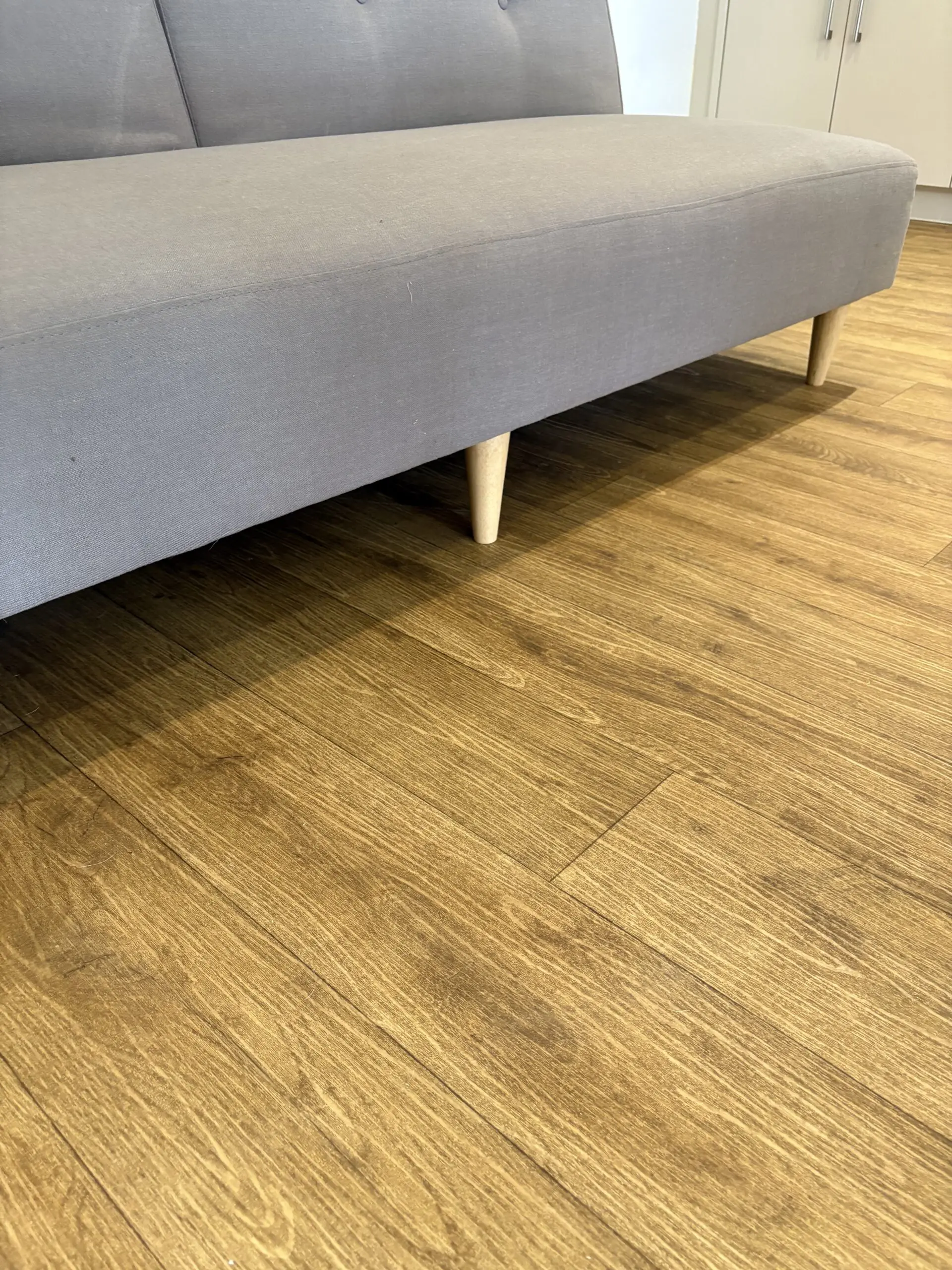 John Lewis, the basics Clapton sofa bed, with foam mattress in steel grey