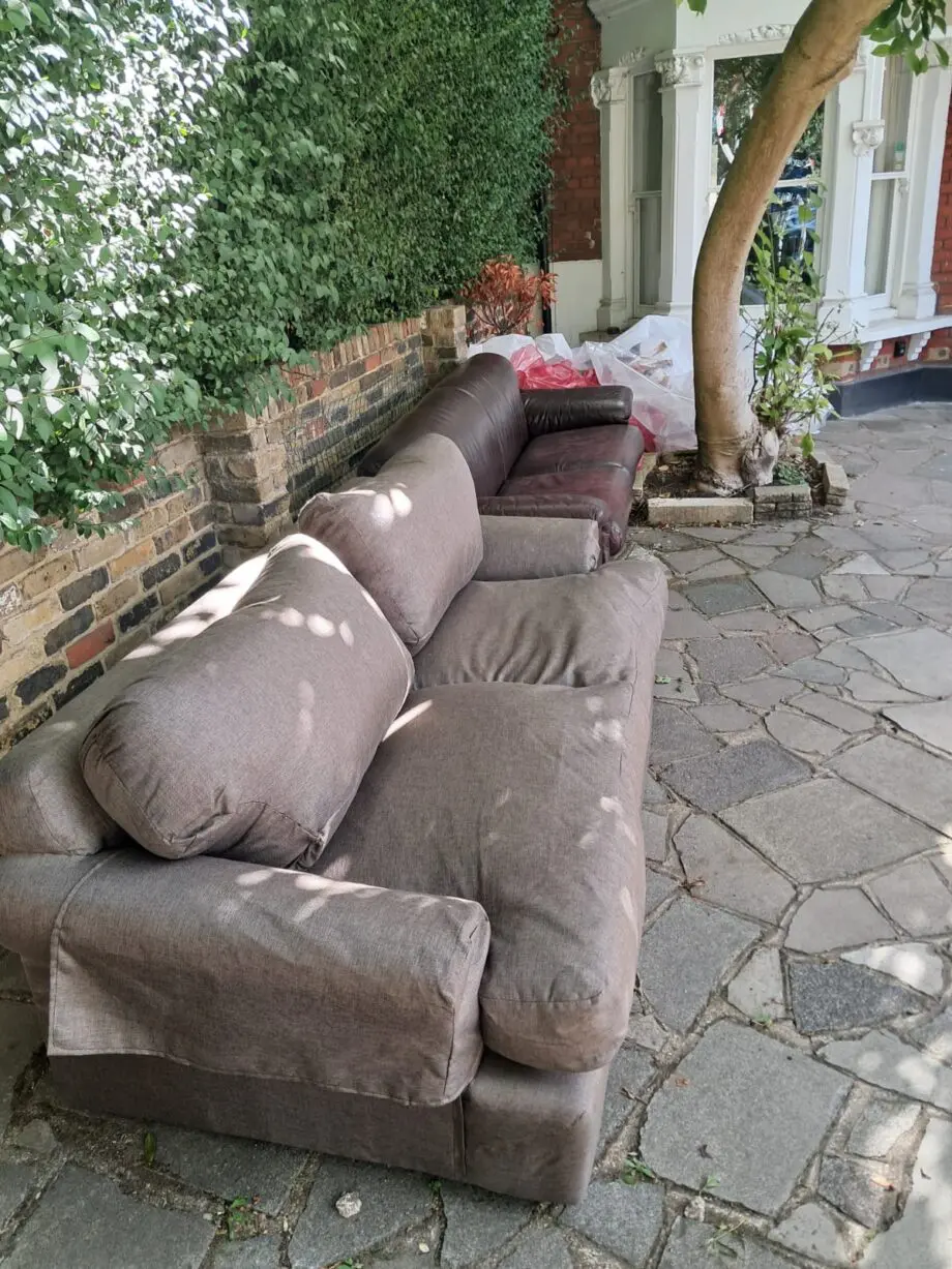 Bespoke 3-seater newly upholstered couch