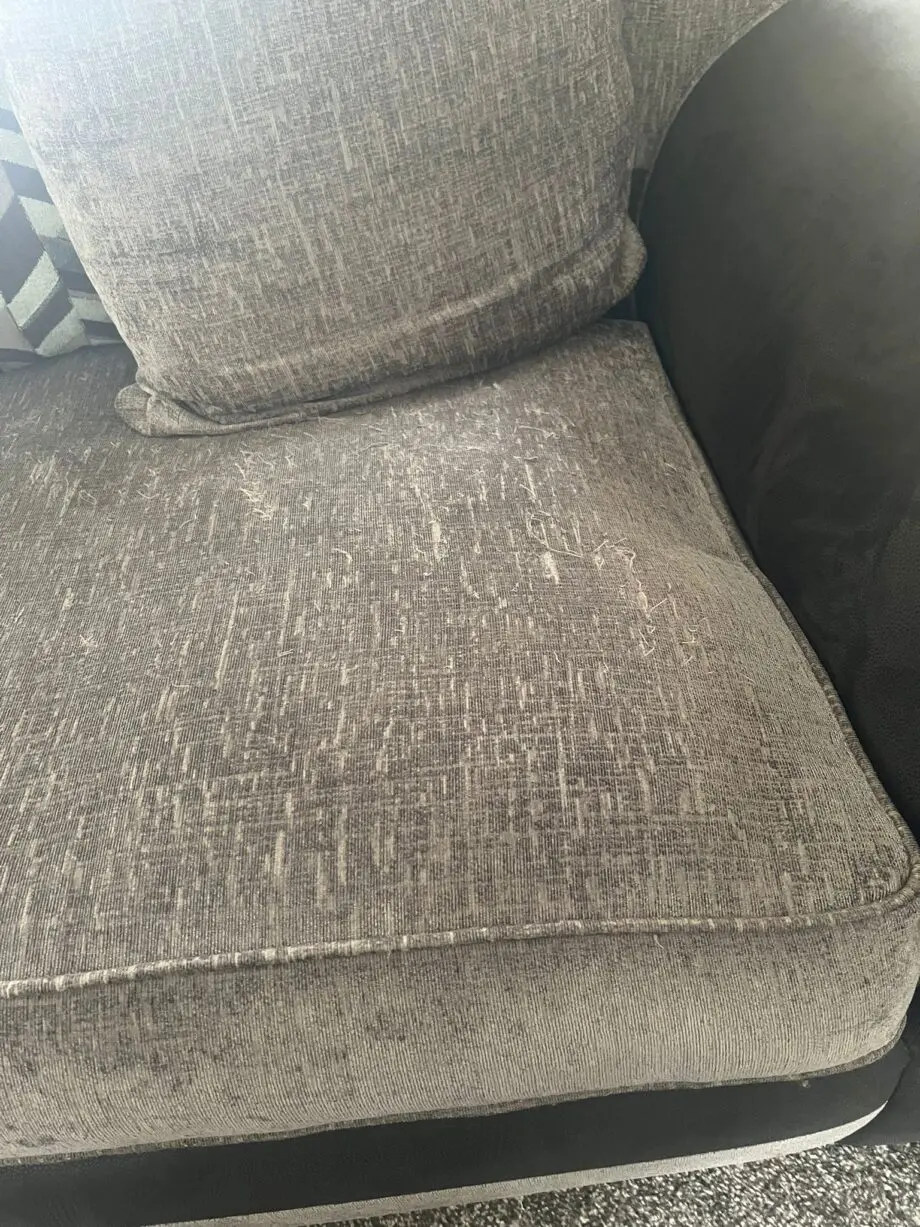 SCS corner sofa grey and black