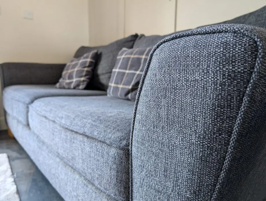 SCS Theo 4-Seater Sofa In Charcoal Grey With Pine Feet