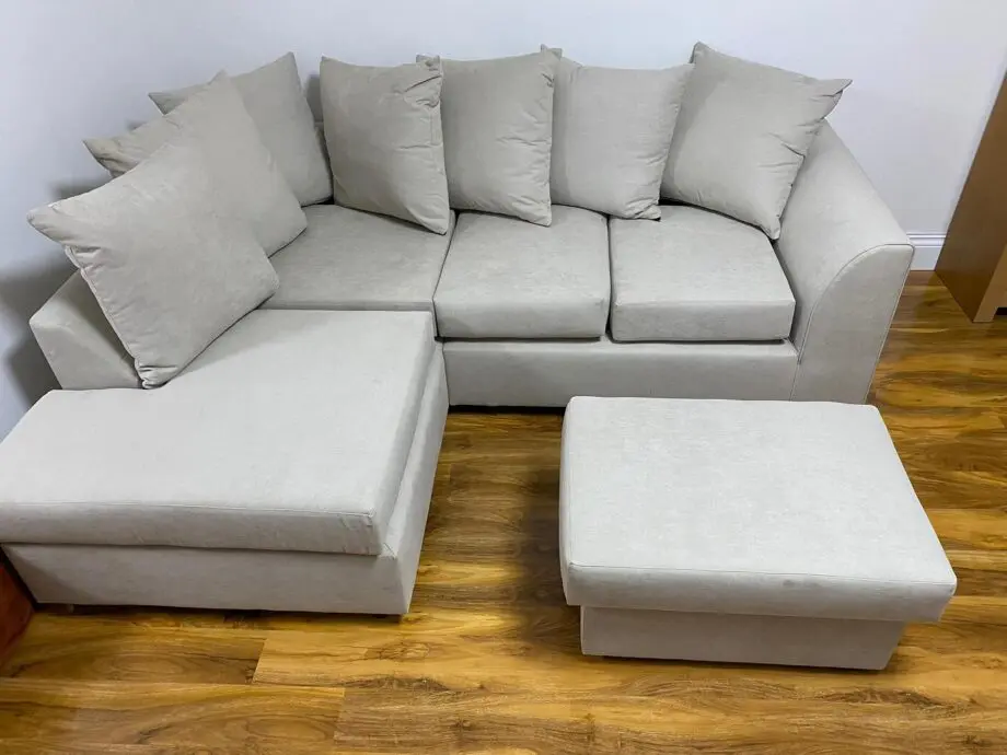 Cheslea Sofa With Pouffe For Sale