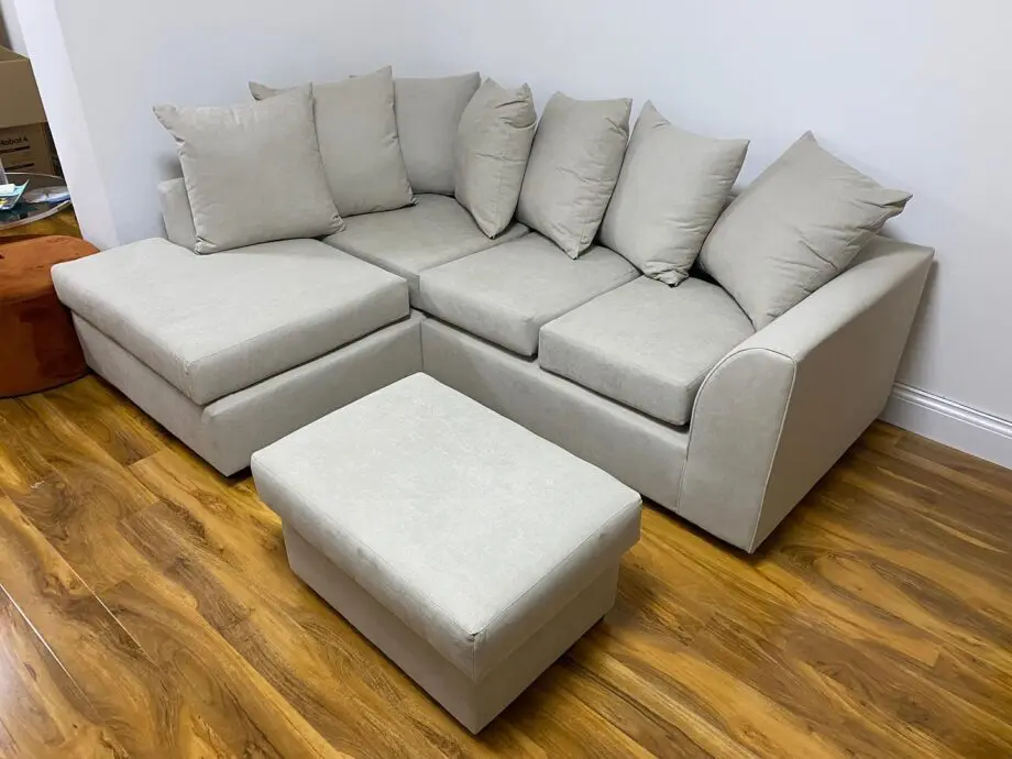 Cheslea Sofa With Pouffe For Sale