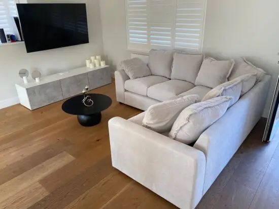 Winnie Dual Arm Sofa For Sale || 5x Seater Corner Sofa Cream Colour