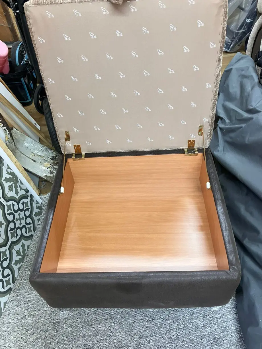 DFS SOFA & LARGE FOOTSTOOL