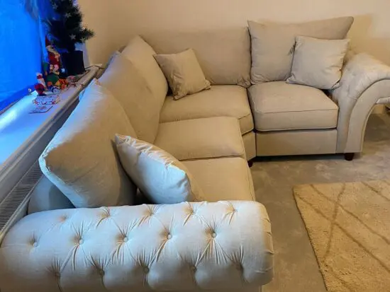Chesterfield L-Shape Corner Sofa For Sale