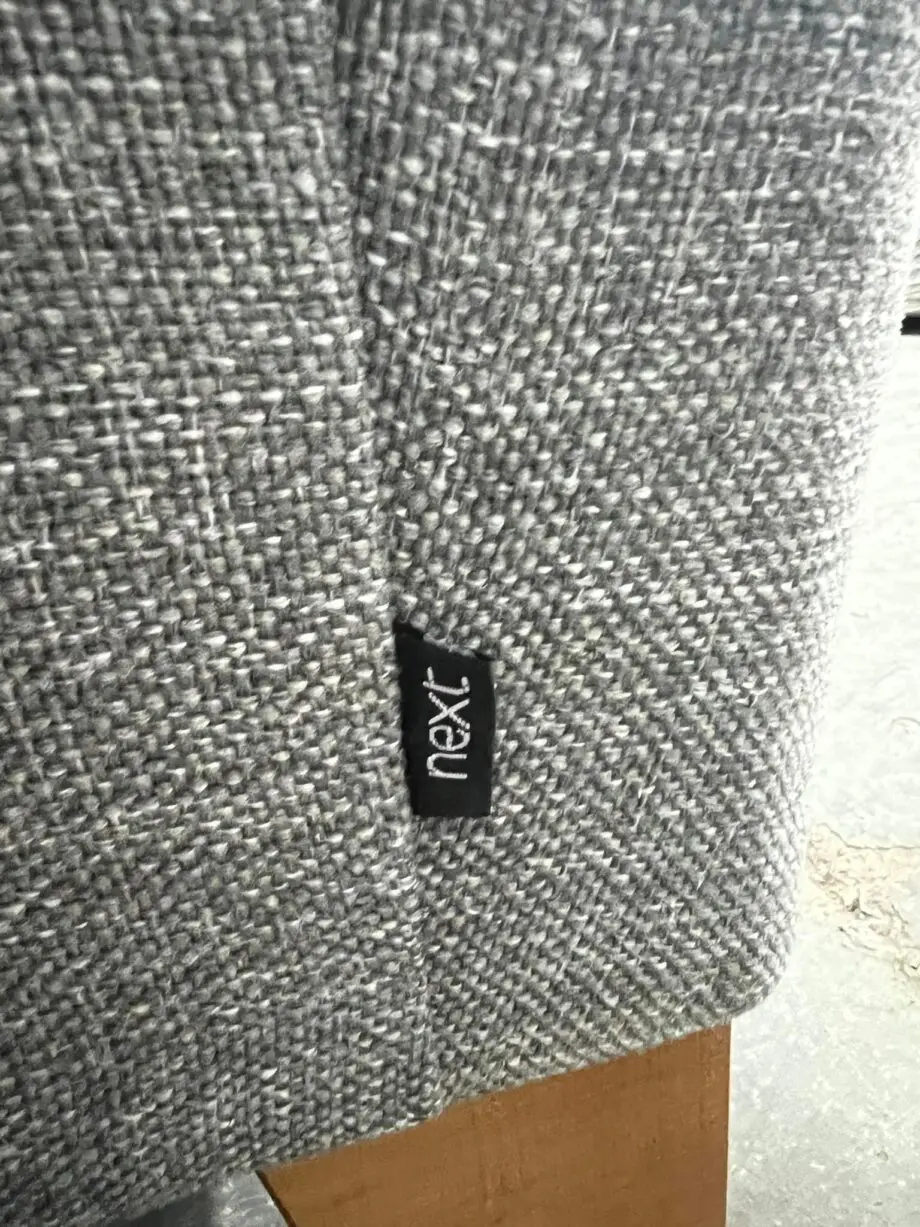 Next Brand Dark Grey Corner Sofa For Sale Now