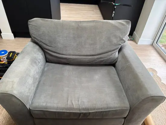 Next Grey Corner Sofa and Love Seat