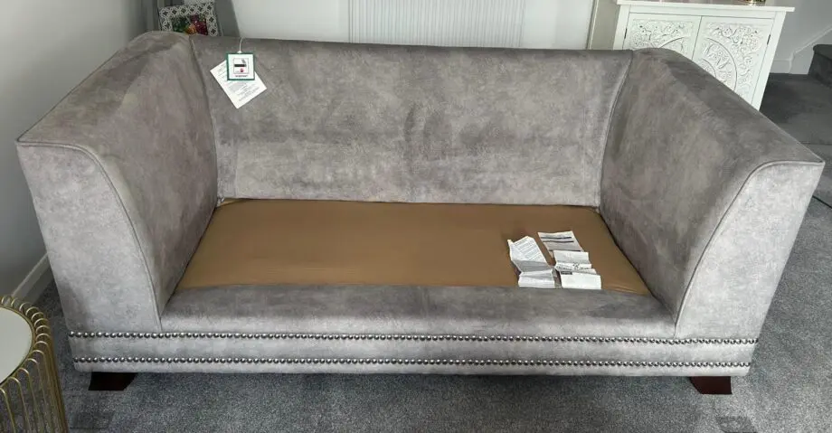SCS Andreas silver 2 seater sofa