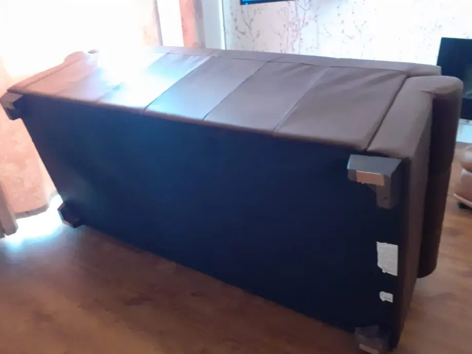 Genuine Leather Sofa, arm chair & foot stool