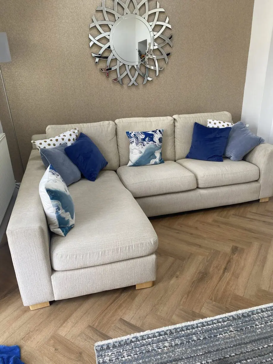 Long Chaise Corner Couch For Sale Now