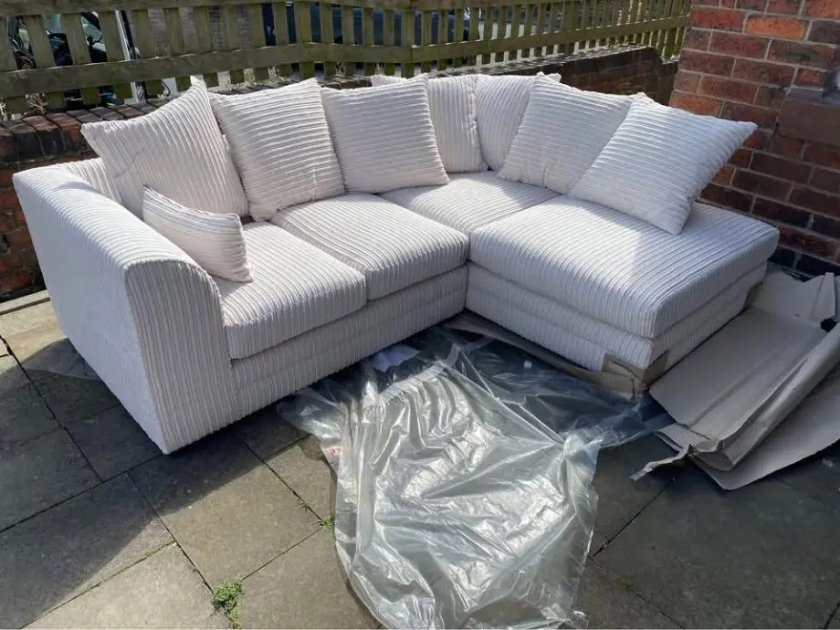 Chelsea L-Shape Corner Sofa For Sale Cream Colour