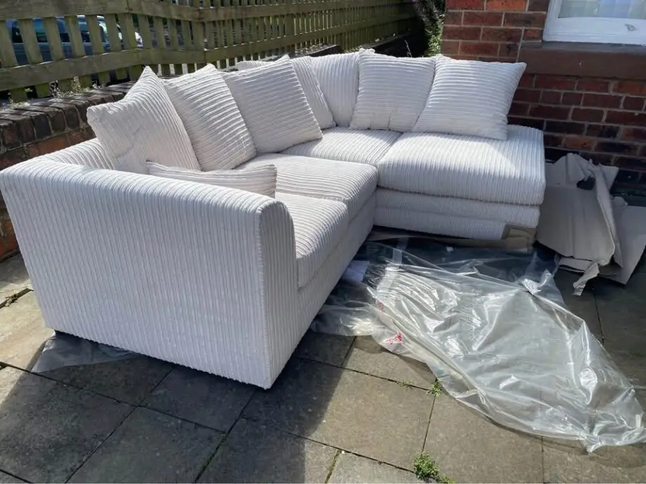 Chelsea L-Shape Corner Sofa For Sale Cream Colour