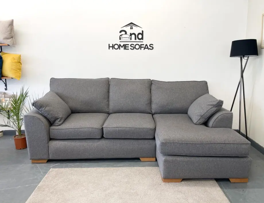 Next Stamford Corner Sofa Upholstered in a Grey Fabric