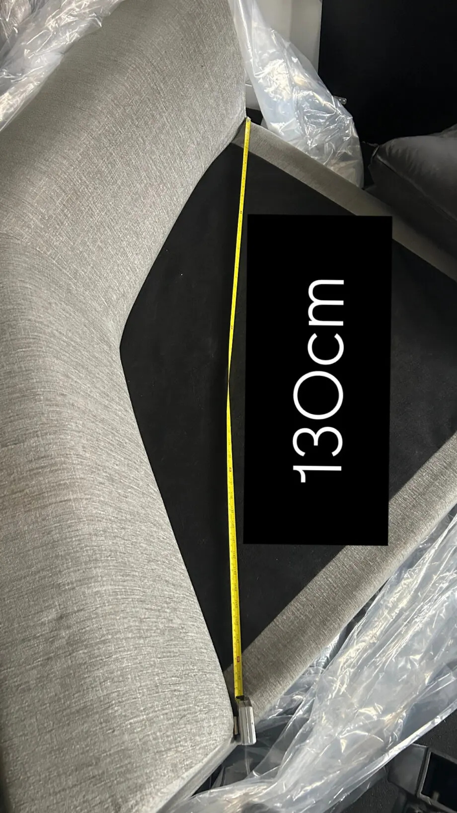Corner Shape Grey Fabric Sofa. MOSO from Redbrik