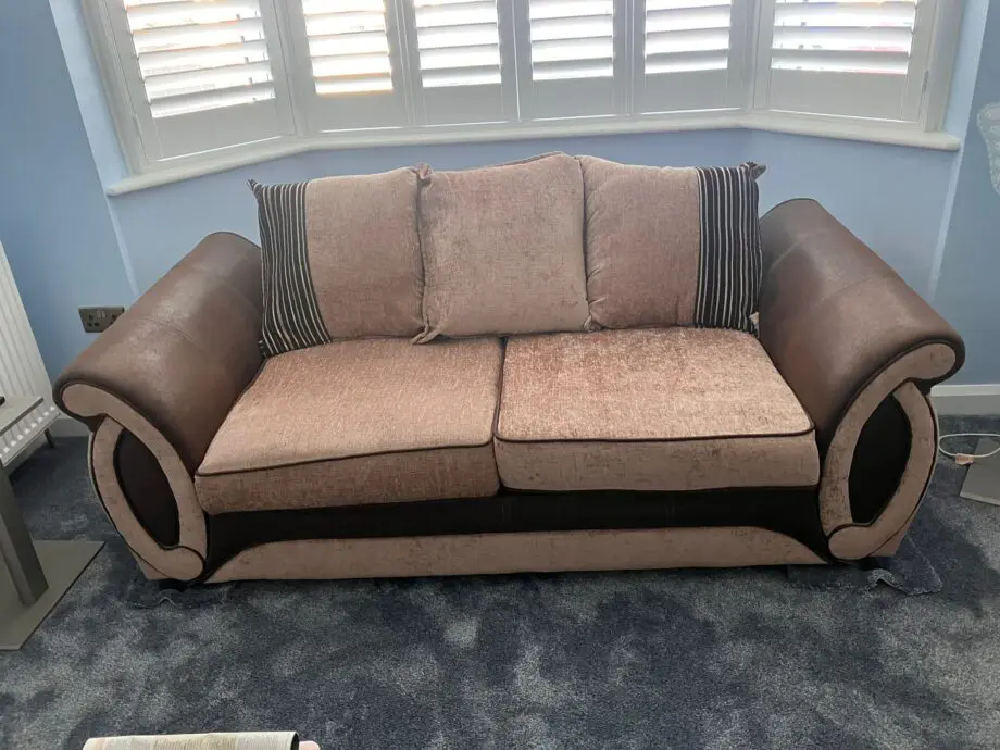 DFS SOFA & LARGE FOOTSTOOL