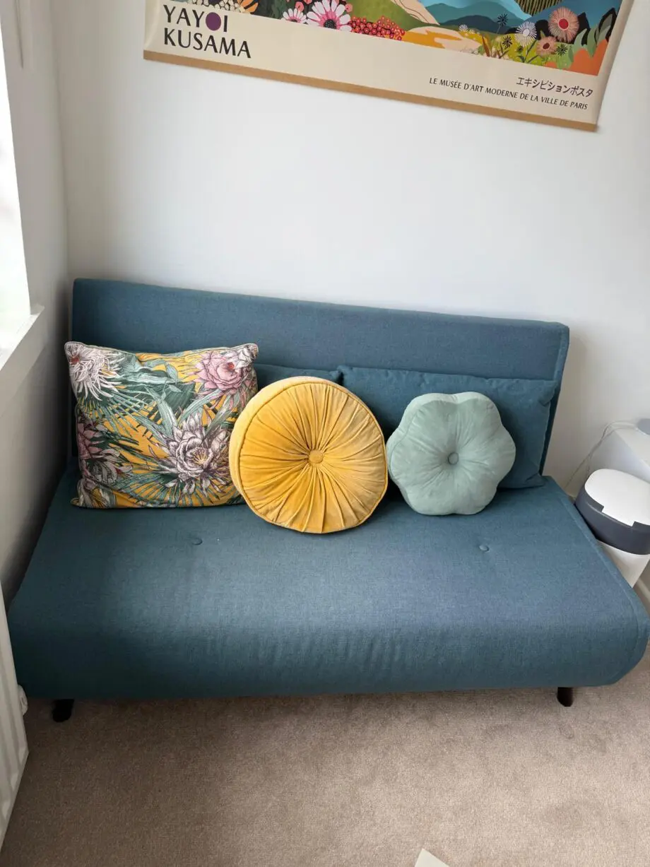 Made Haru sofa-bed, teal
