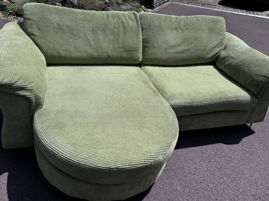DFS green sofa