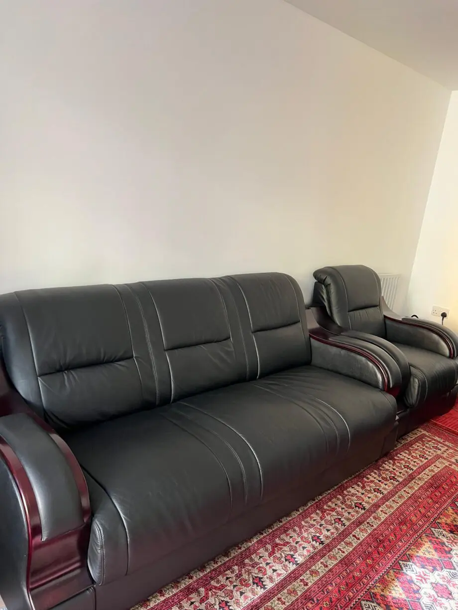 -Need gone ASAP- Complete Sofa Set - 1, 2 ,3 Seater Sofas (Black)