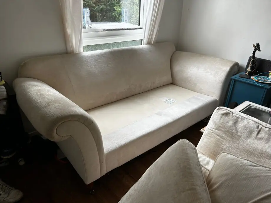 Vintage Laura Ashley Cream Sofa