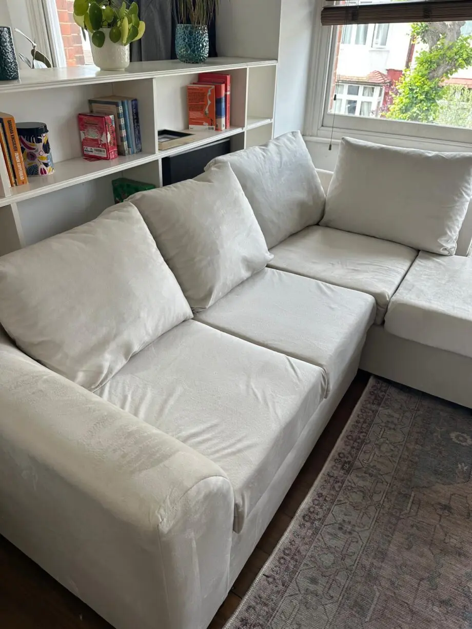 Cream sofa