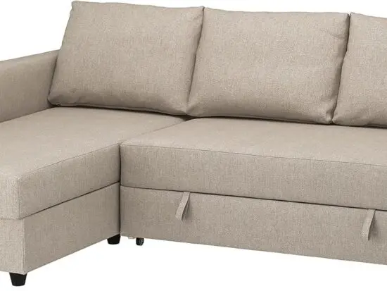 IKEA FRIHETEN corner sofa-bed (with storage)