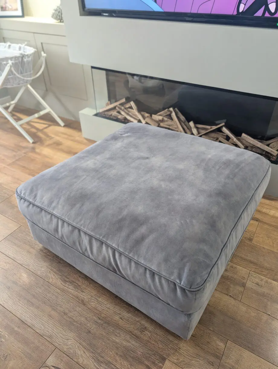 Sofology 4-6 Seater Emperor Sofa & Footstool - Grey