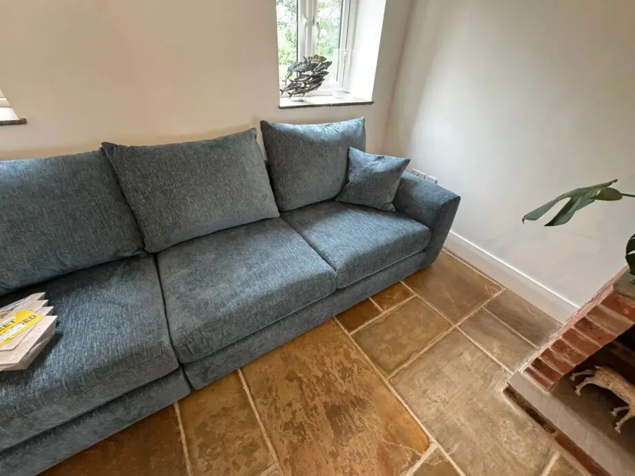 Blue 4 seater sofa from Loom Loft Preston