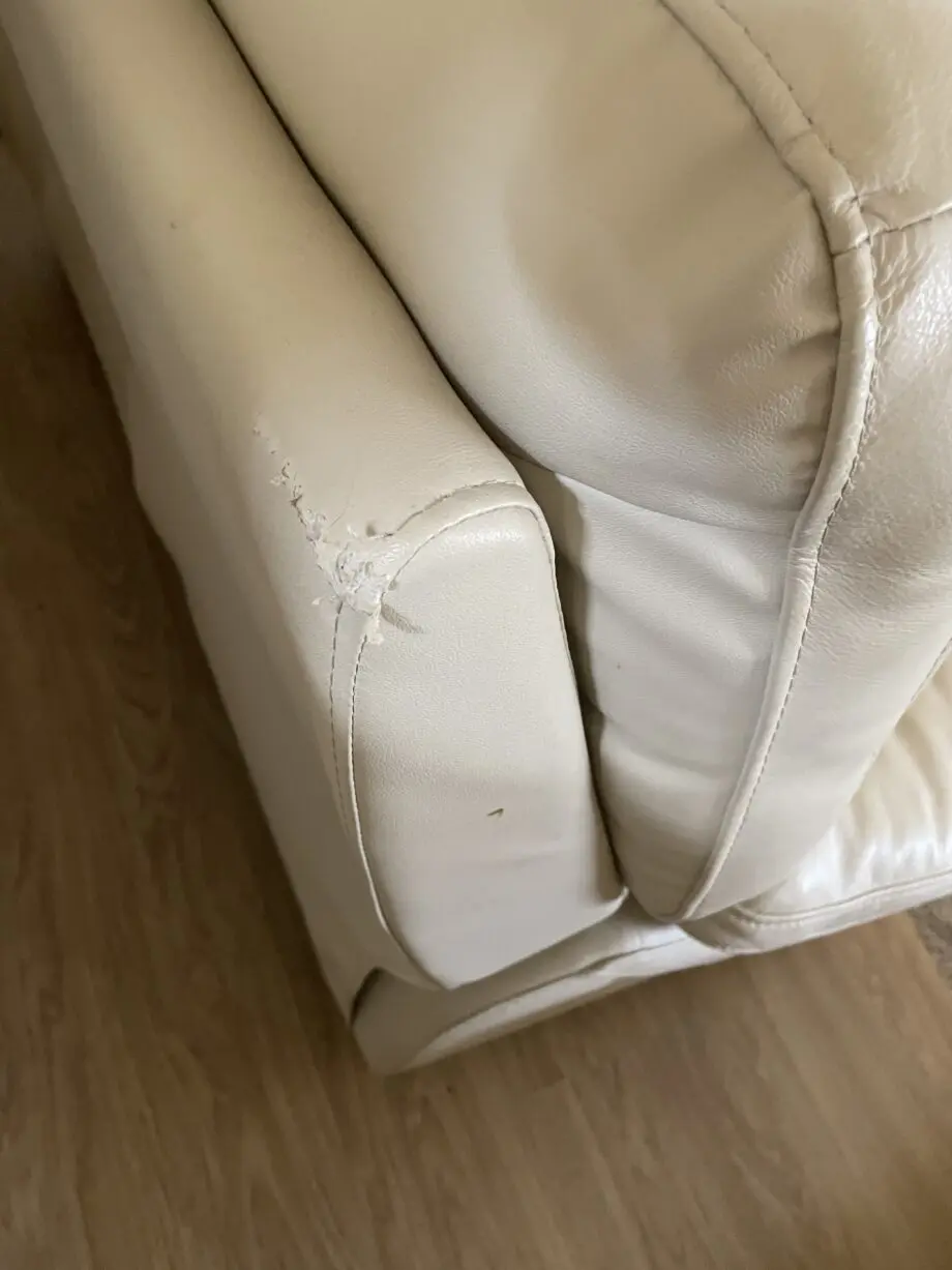100% genuine soft grain cream Italian leather recliner 3+2 sofas