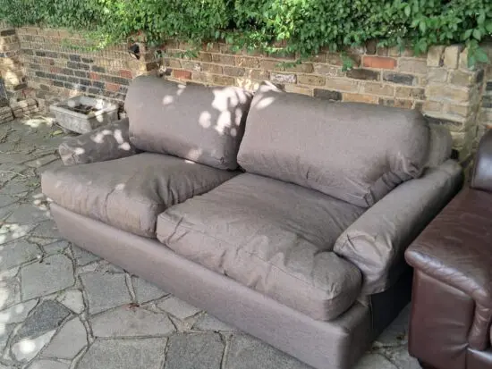 Bespoke 3-seater newly upholstered couch