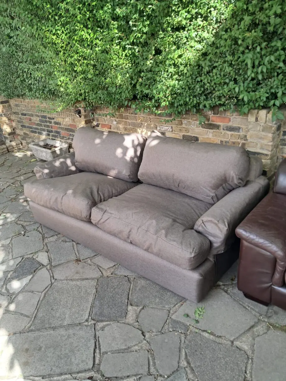 Bespoke 3-seater newly upholstered couch