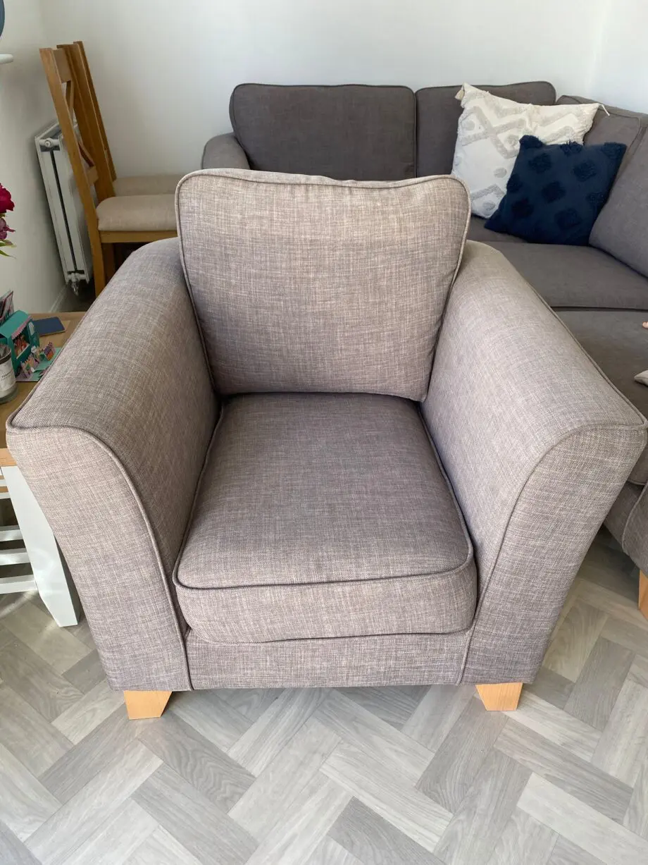 Sofology Slate/Graphite Corner Sofa, Chair & Footstool