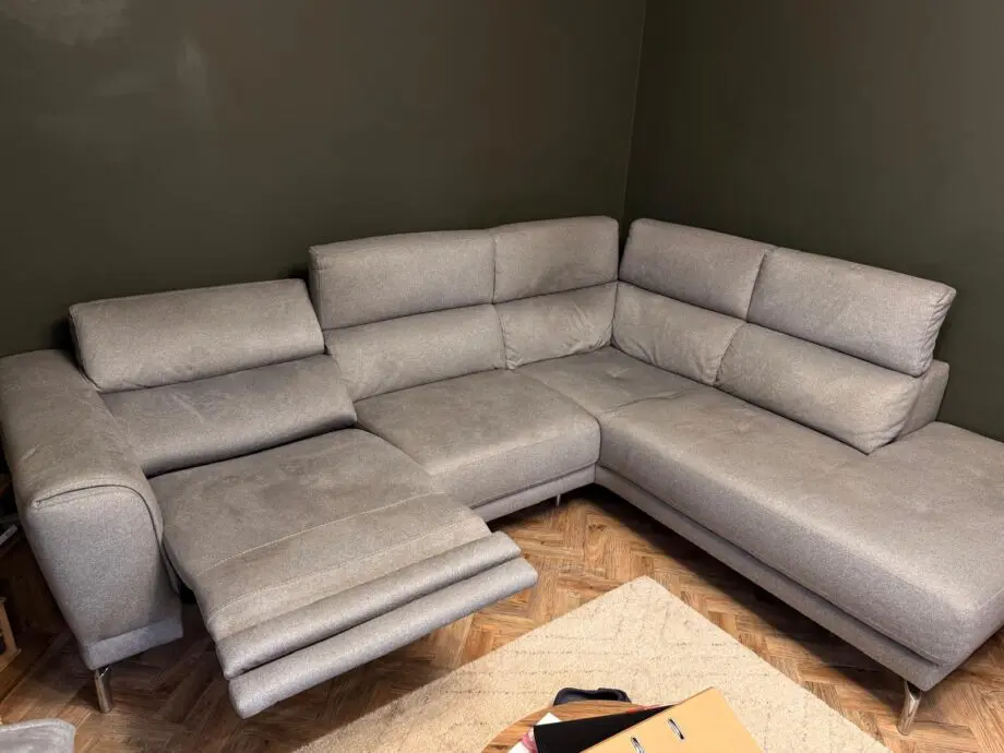 DFS Grey Recliner Corner Sofa