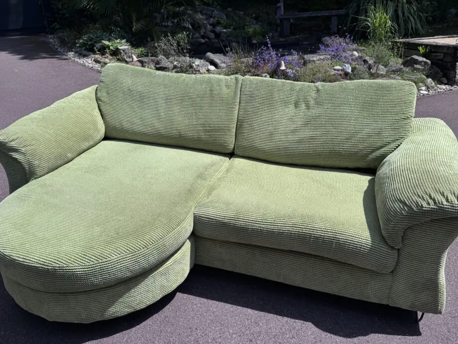 DFS green sofa