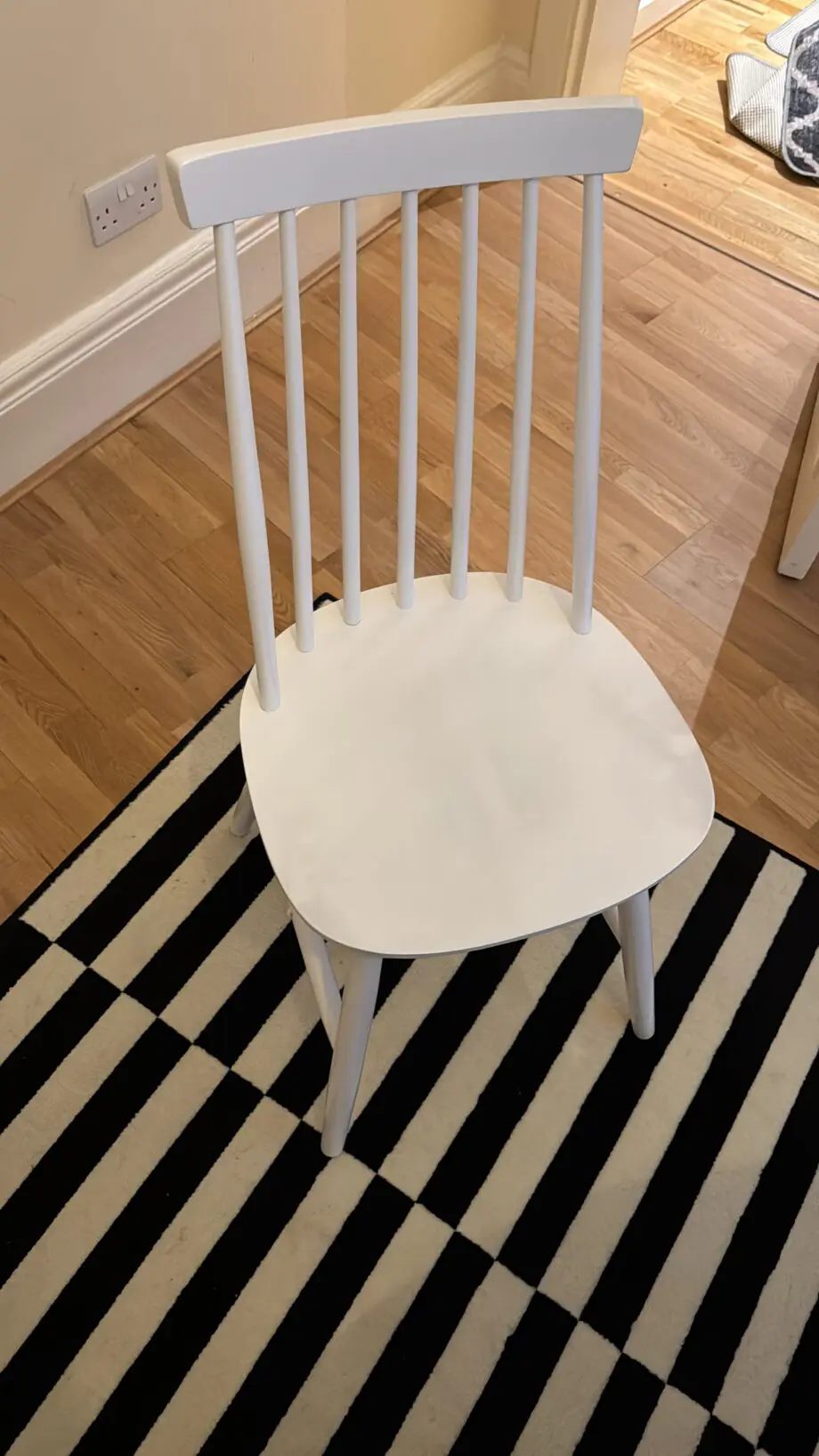 White Spindle Chairs