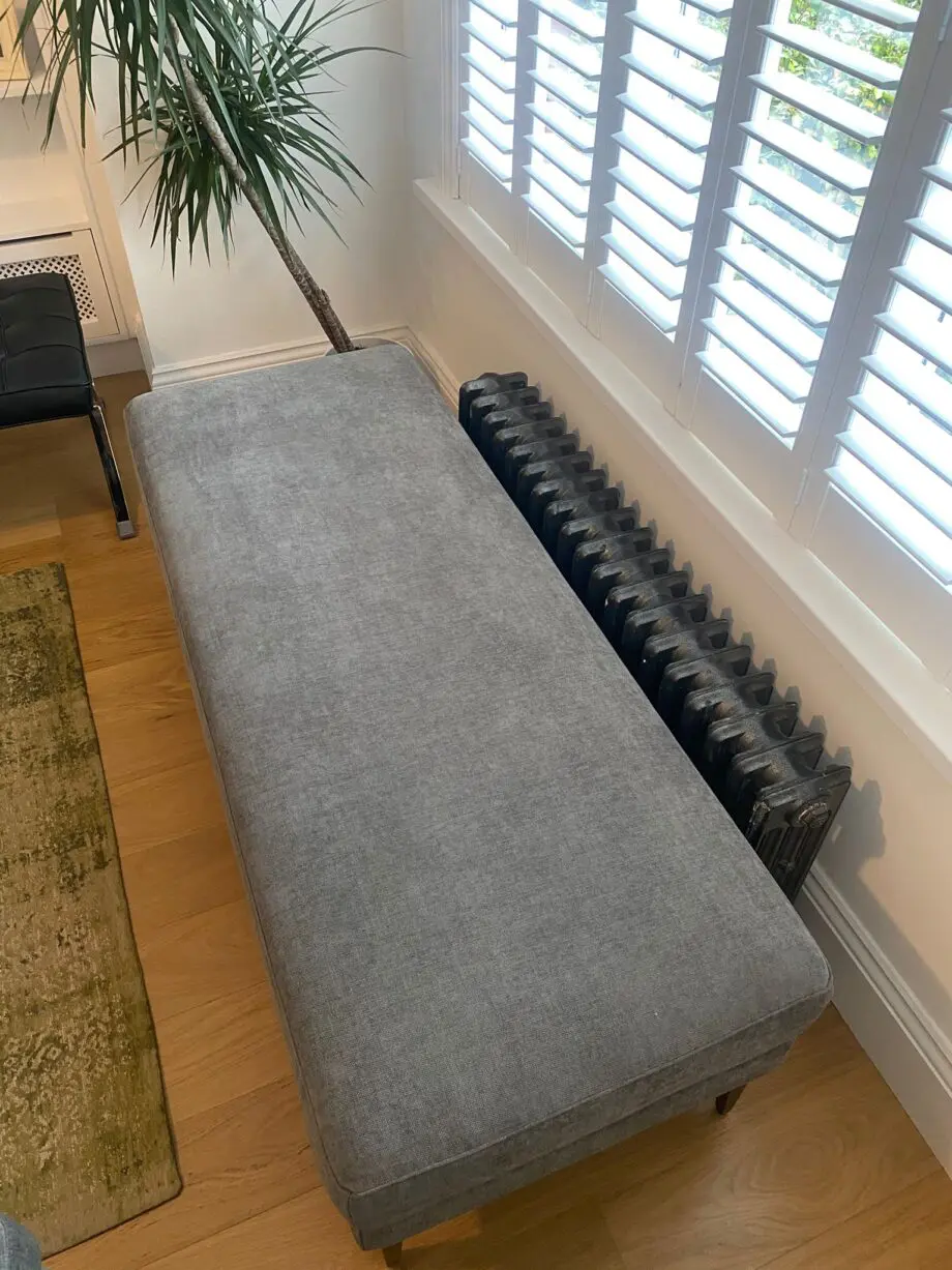West Elm Andes 3 Seater sofa and matching bench/footstool