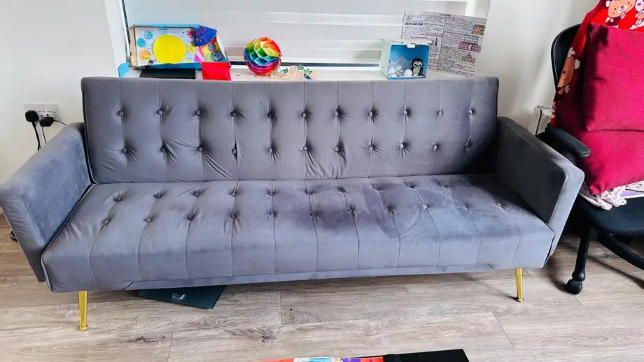 Destinie 3-seater upholstered reclining sofa bed